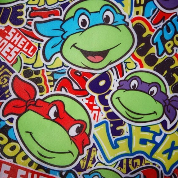 Teenage Mutant Ninja Turtles Reusable Shopping Tote with Snap Carry Bag - Picture 4 of 6